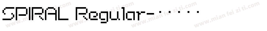 SPIRAL Regular字体转换